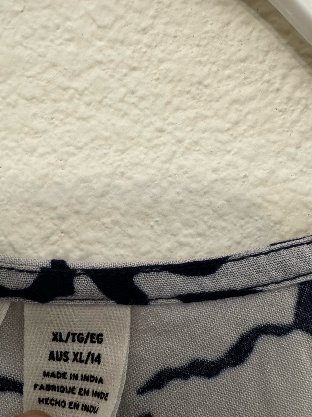 Roxy Navy and White Floral Neckline Detail Dress - Picture 3 of 7